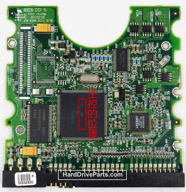 040104200 Maxtor Festplatte Elektronik Platine PCB - zum Schließen ins Bild klicken