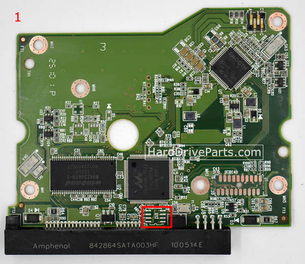 2060-771642-001 WD Festplatte Elektronik Platine PCB - zum Schließen ins Bild klicken