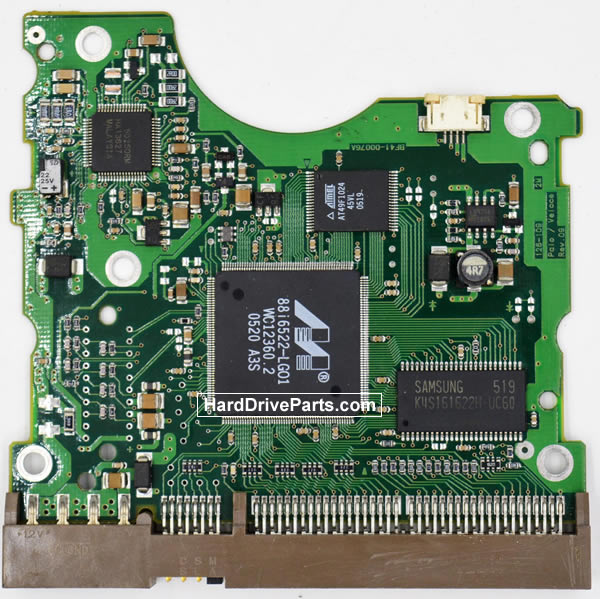 Samsung SP1604N Festplatte Elektronik Platine BF41-00076A - zum Schließen ins Bild klicken