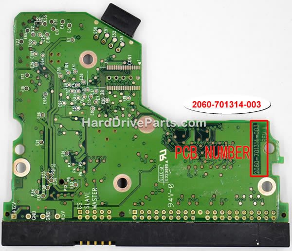 2060-701314-003 Platine Festplatte WD