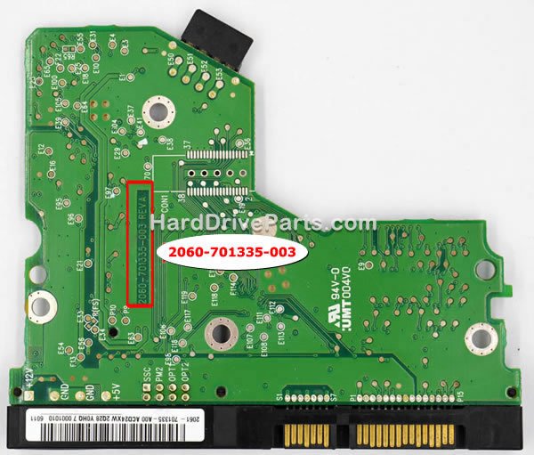 2060-701335-003 Platine Festplatte WD