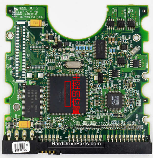 040104200 Maxtor Festplatte Elektronik Platine PCB