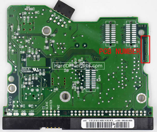 2060-001068-001 WD Festplatte Elektronik Platine PCB