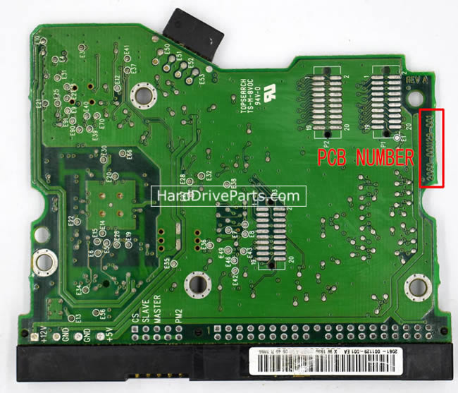 2060-001129-001 WD Festplatte Elektronik Platine PCB