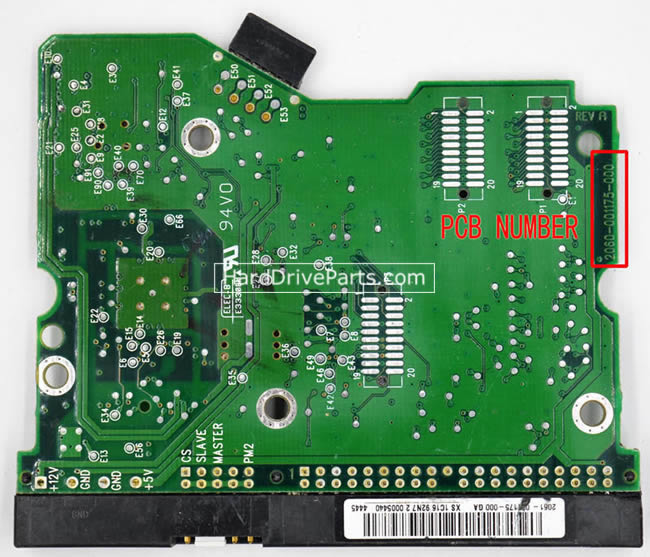 2060-001175-000 WD Festplatte Elektronik Platine PCB