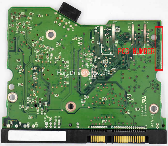 2060-701267-001 WD Festplatte Elektronik Platine PCB