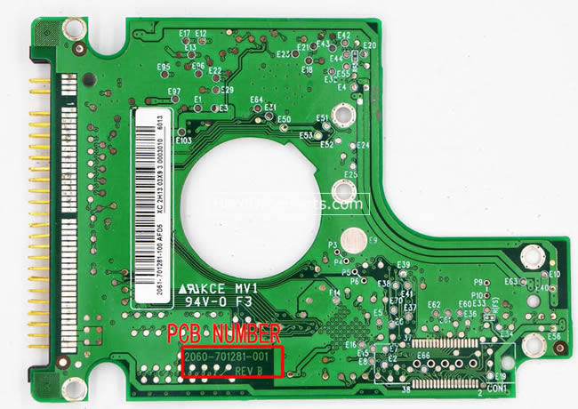 Western Digital WD800UE Festplatte Platine 2060-701281-001