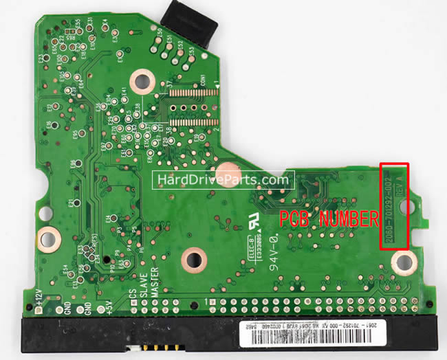 2060-701292-002 WD Festplatte Elektronik Platine PCB