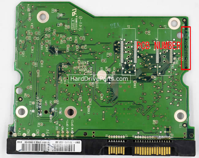 2060-701310-004 WD Festplatte Elektronik Platine PCB