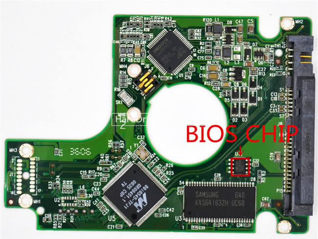 2060-701424-007 WD Festplatte Elektronik Platine PCB