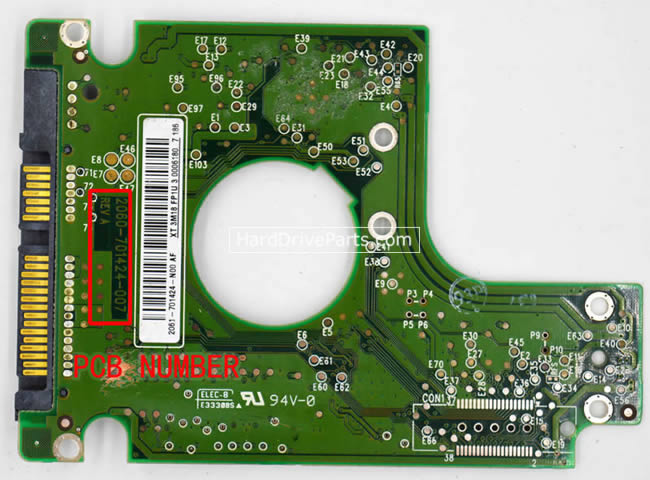 2060-701424-007 WD Festplatte Elektronik Platine PCB