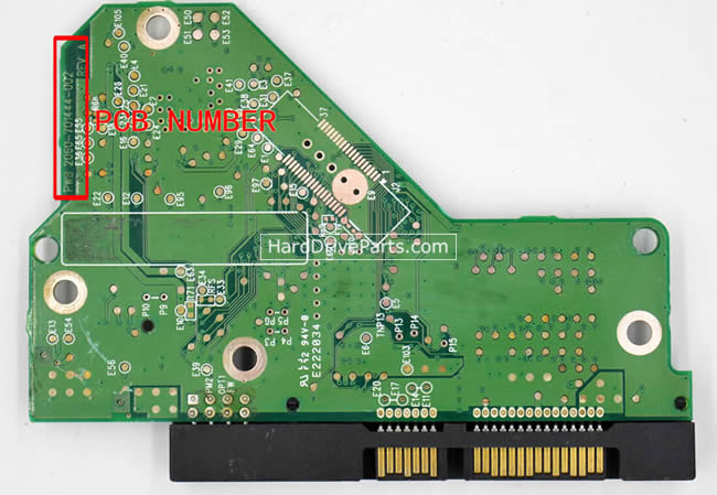 2060-701444-002 WD Festplatte Elektronik Platine PCB