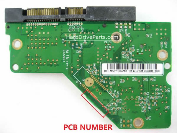 2060-701477-002 festplatte elektronik platine WD