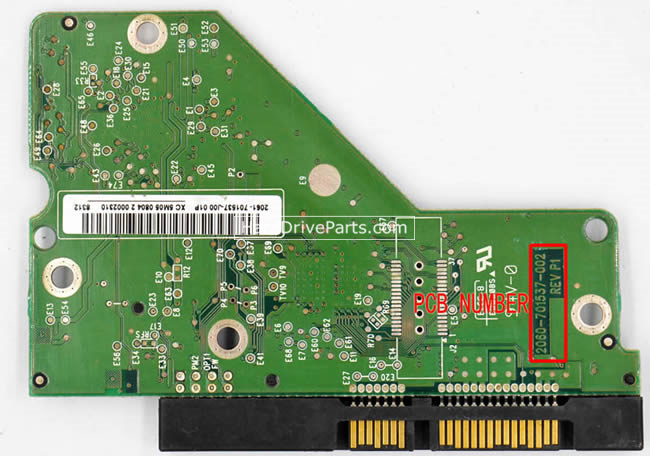 2060-701537-002 WD Festplatte Elektronik Platine PCB