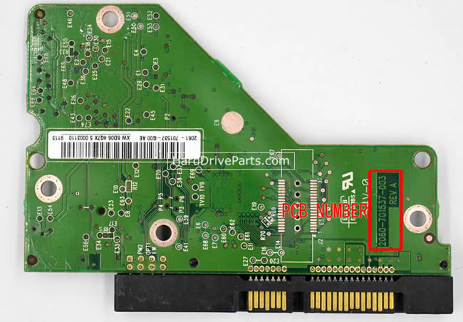 2060-701537-003 WD Festplatte Elektronik Platine PCB