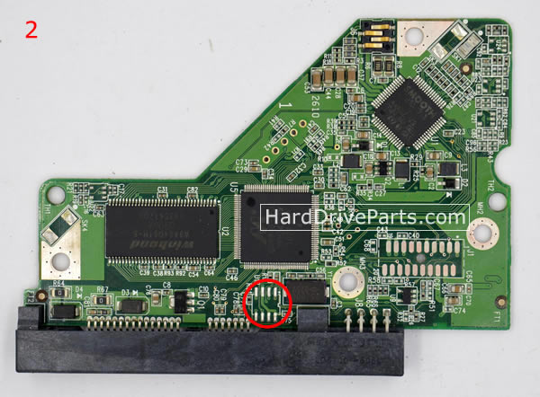 WD2500AAJS WD PCB Circuit Board 2060-701590-001 