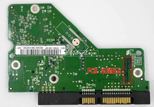 2060-701622-000 WD Festplatte Elektronik Platine PCB