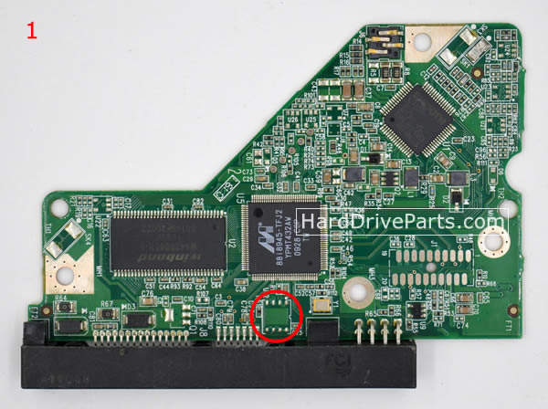 WD5000AVVS WD PCB Circuit Board 2060-701640-001 