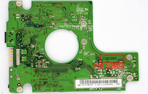 2060-701675-001 festplatte elektronik platine WD