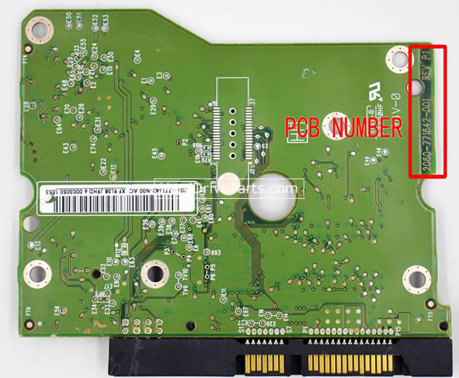 2060-771642-001 WD Festplatte Elektronik Platine PCB