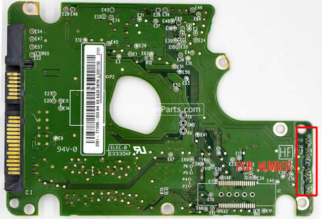 2060-771696-004 WD Festplatte Elektronik Platine PCB