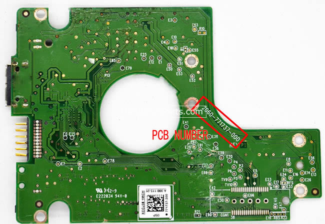 WD10TMVW Western Digital Festplatten Platine 2060-771737-000