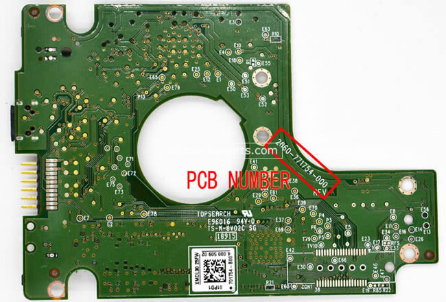 WD10TMVV Western Digital Festplatten Platine 2060-771754-000