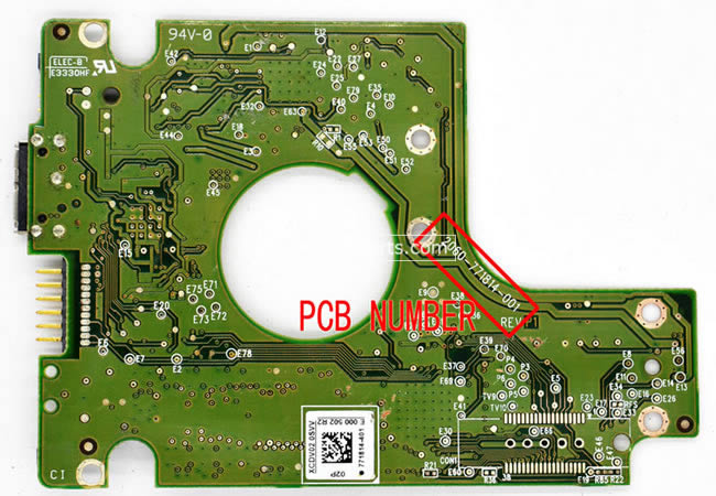 2060-771814-001 WD Festplatte Elektronik Platine PCB