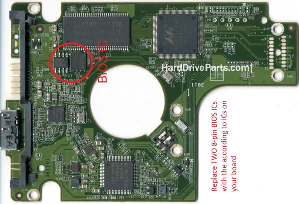 2060-771814-001 WD Festplatte Elektronik Platine PCB - zum Schließen ins Bild klicken