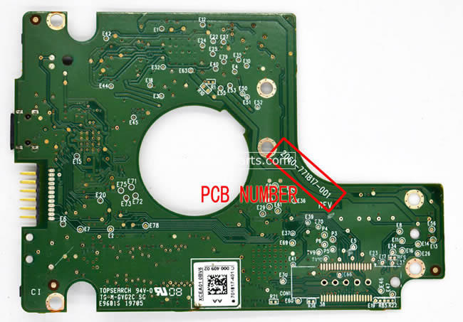 2060-771817-001 WD Festplatte Elektronik Platine PCB