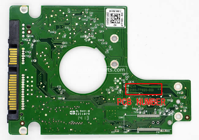 2060-771820-000 WD Festplatte Elektronik Platine PCB