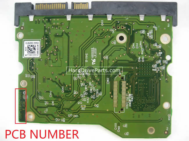 2060-771822-002 WD Festplatte Elektronik Platine PCB