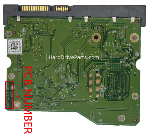 WD4001FFSX Western Digital Festplatte Ersatzteile Elektronik 2060-771822-006