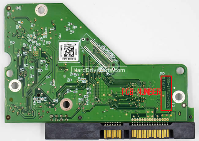 2060-771824-000 WD Festplatte Elektronik Platine PCB