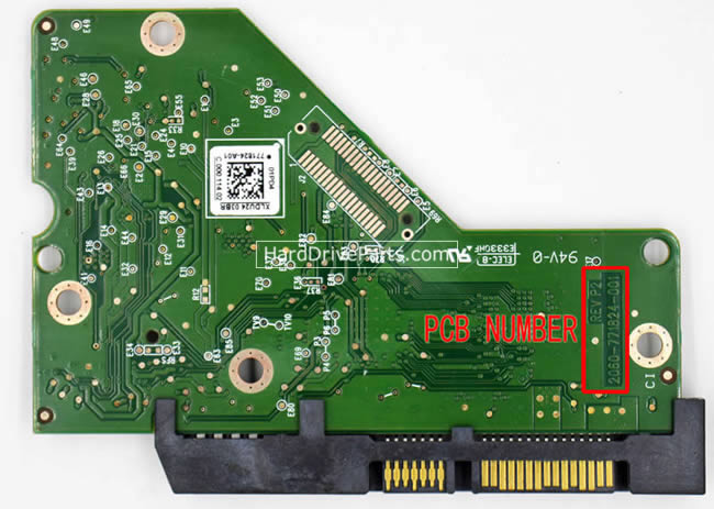 2060-771824-001 WD Festplatte Elektronik Platine PCB