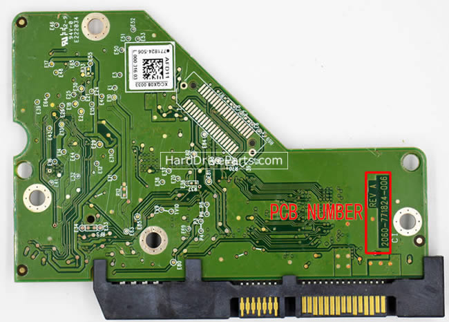 2060-771824-006 WD Festplatte Elektronik Platine PCB