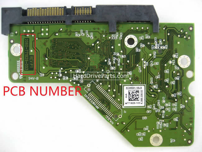 2060-771829-003 WD Festplatte Elektronik Platine PCB