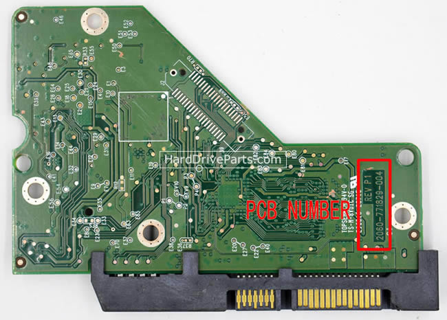 2060-771829-004 WD Festplatte Elektronik Platine PCB