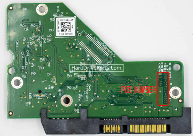 2060-771853-000 WD Festplatte Elektronik Platine PCB