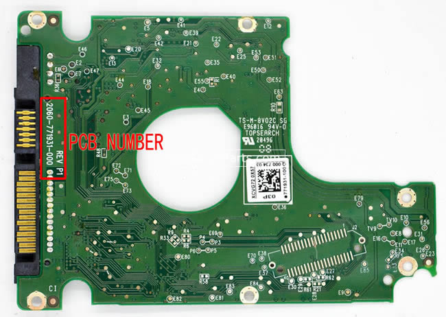 2060-771931-000 WD Festplatte Elektronik Platine PCB