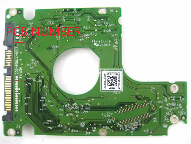 2060-771959-000 WD Festplatte Elektronik Platine PCB