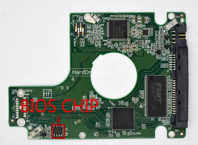 2060-771960-000 WD Festplatte Elektronik Platine PCB