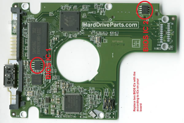 2060-771961-001 WD Festplatte Elektronik Platine PCB - zum Schließen ins Bild klicken