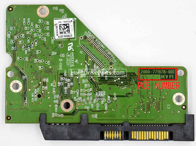 2060-771978-001 WD Festplatte Elektronik Platine PCB