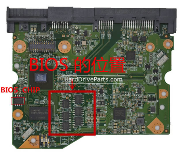 2060-800002-007 WD Festplatte Elektronik Platine PCB