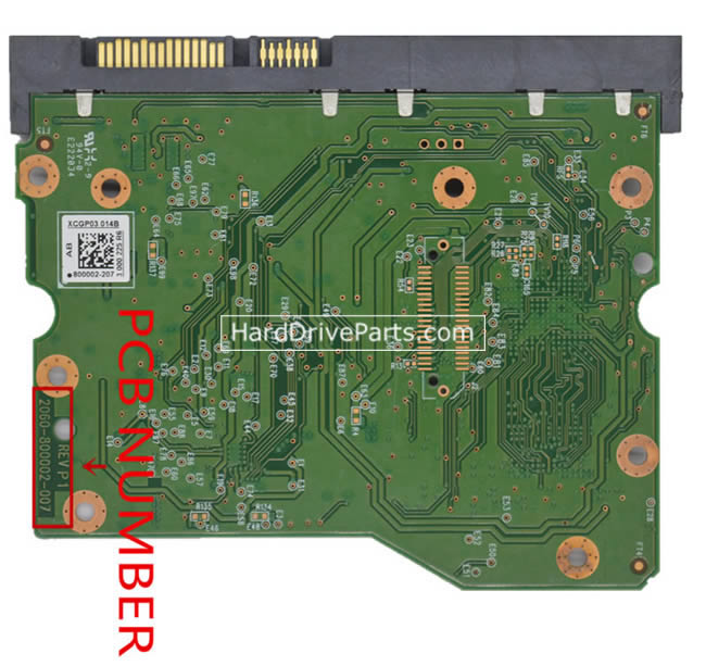 2060-800002-007 WD Festplatte Elektronik Platine PCB