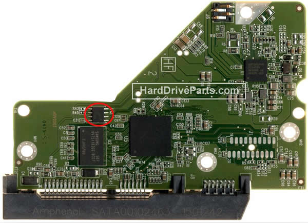 2060-800006-001 WD Festplatte Elektronik Platine PCB - zum Schließen ins Bild klicken