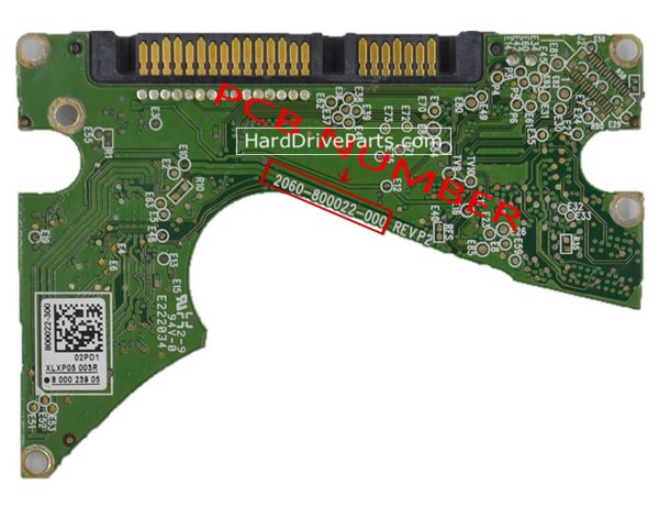 2060-800022-000 festplatte elektronik platine WD