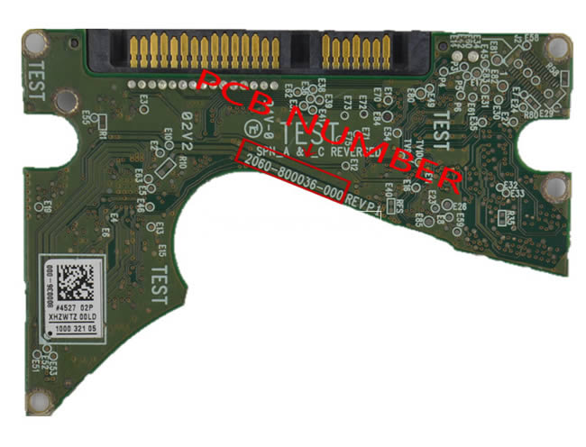 2060-800036-000 WD Festplatte Elektronik Platine PCB