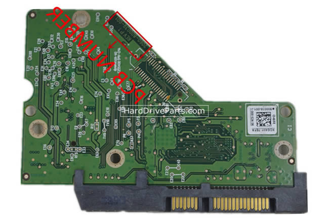 2060-800039-001 WD Festplatte Elektronik Platine PCB